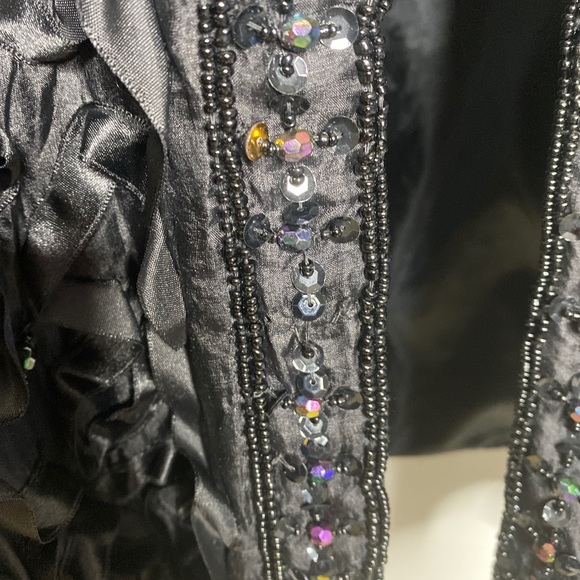 Tan Chho Vintage Evening Jacket Womens Plus 1X Coc - Picture 5 of 11